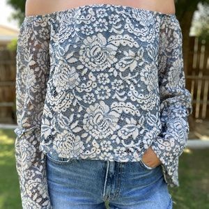Vici Dolls Off The Shoulder Lace Blouse